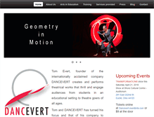 Tablet Screenshot of dancevert.org
